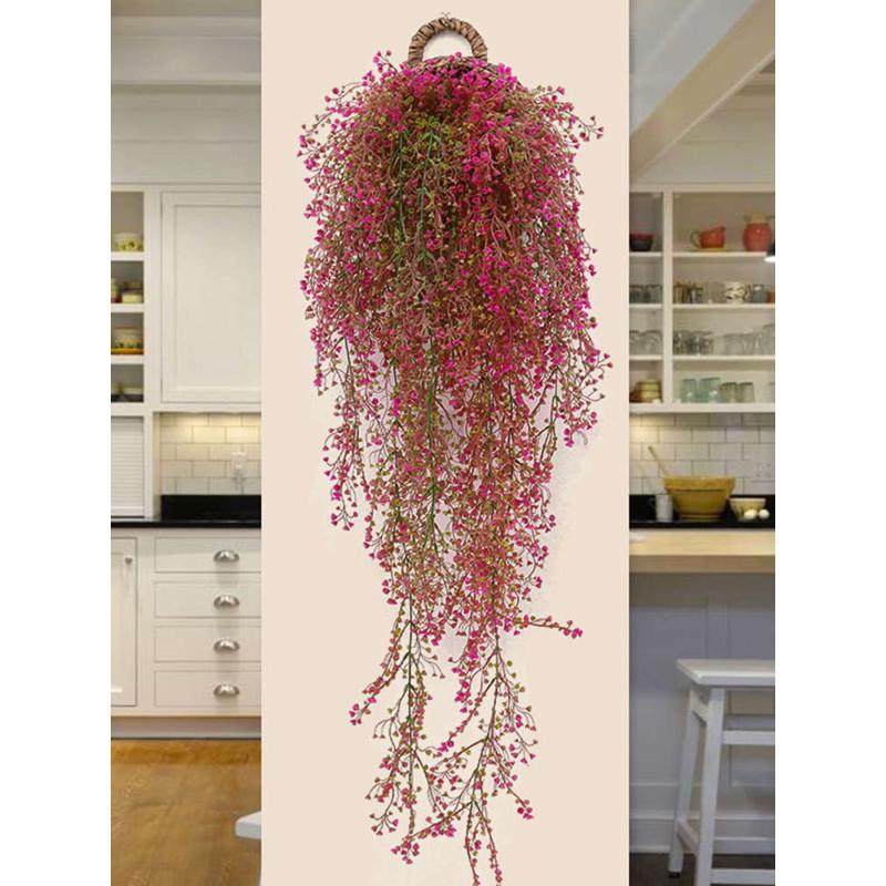 挂篮壁挂花盆干花墙壁装饰吊篮编织鸟窝花篮壁挂墙上藤编悬挂花盆,鲜花速递/花卉仿真/绿植园艺,仿真花,淘宝优惠券,粉丝福利购,淘宝优惠卷