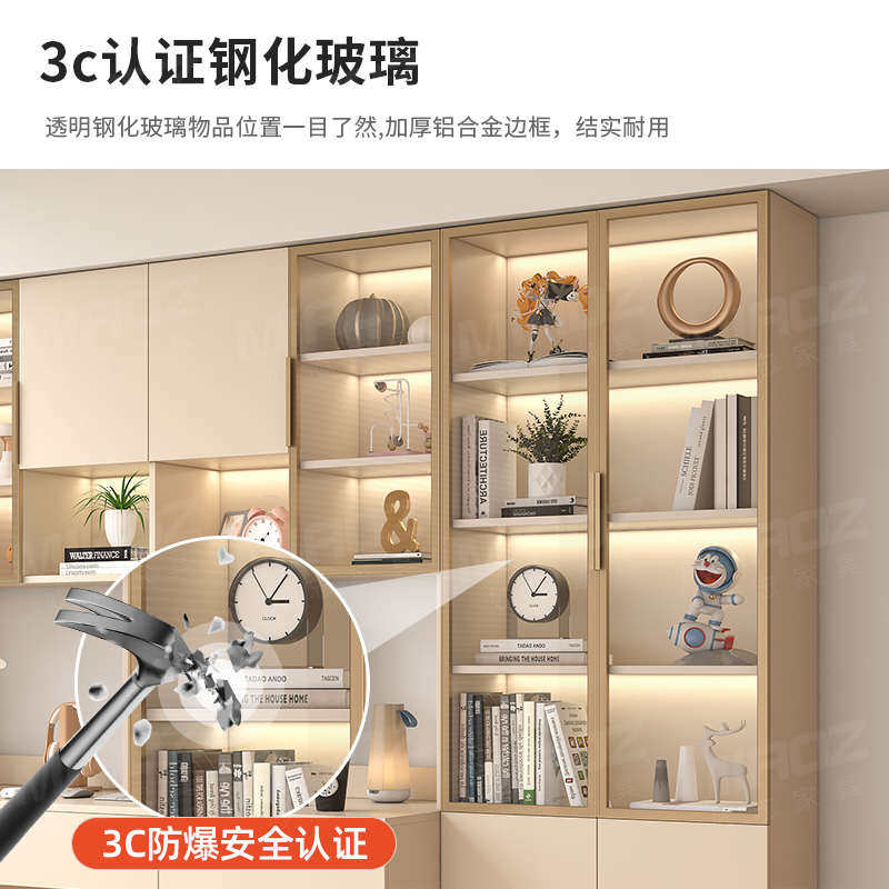 实木书桌书架一体桌带书柜组合现代简约学习桌家用台式办公电脑桌,住宅家具,电脑桌,淘宝优惠券,粉丝福利购,淘宝优惠卷