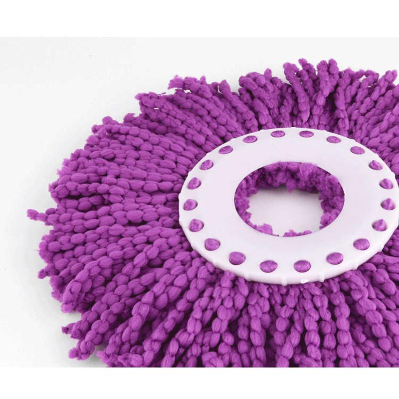 通用旋转拖把头配件不掉毛家用超细纤维拖布杆桶墩布替换棉头包