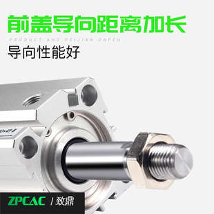 外螺纹ACQ气缸大推力20/32/63-15/60/100-B外牙薄型气缸小型气动