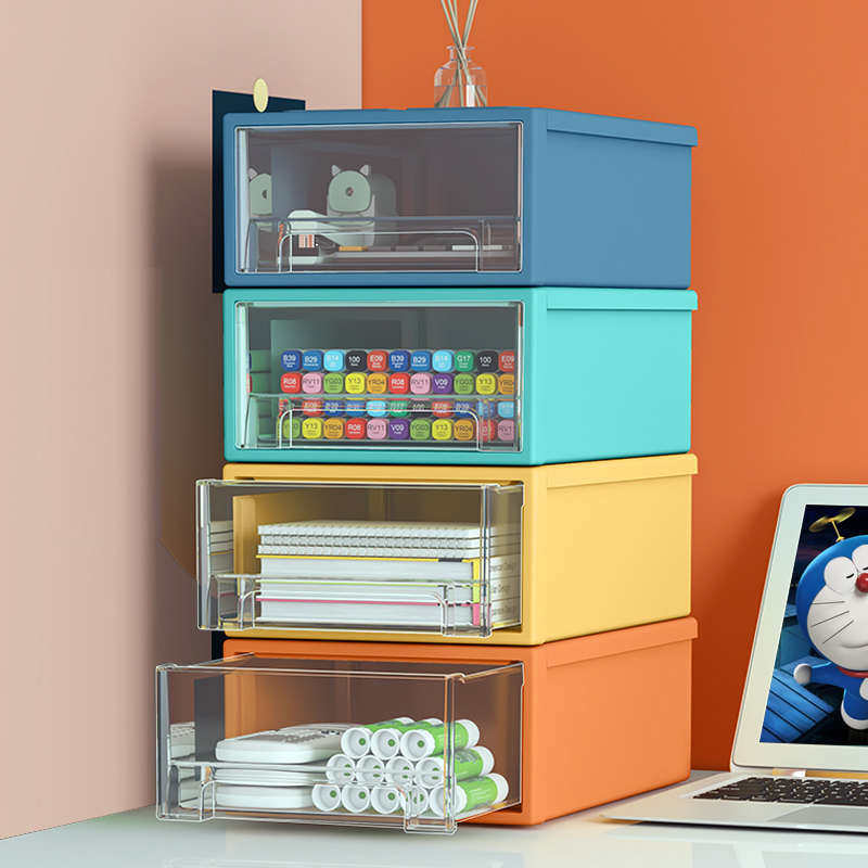 多层收纳盒子抽屉式塑料透明学生窄桌边储物柜桌面收纳箱盒置物架,收纳整理,桌面收纳盒,淘宝优惠券,粉丝福利购,淘宝优惠卷