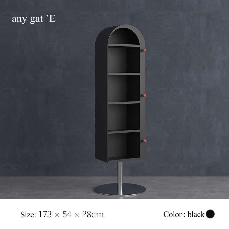 可架镜旋转镜储多功能架穿衣镜北欧书架柜物家用全身落地杂志创意