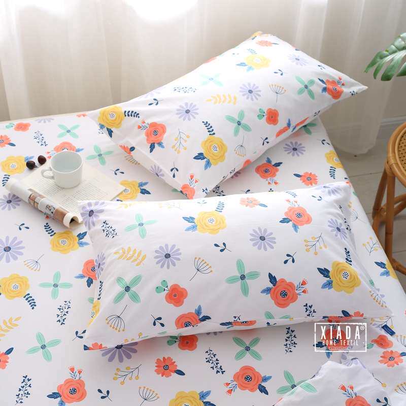 春天小清新白底小碎花床单 纯棉斜纹 1.2