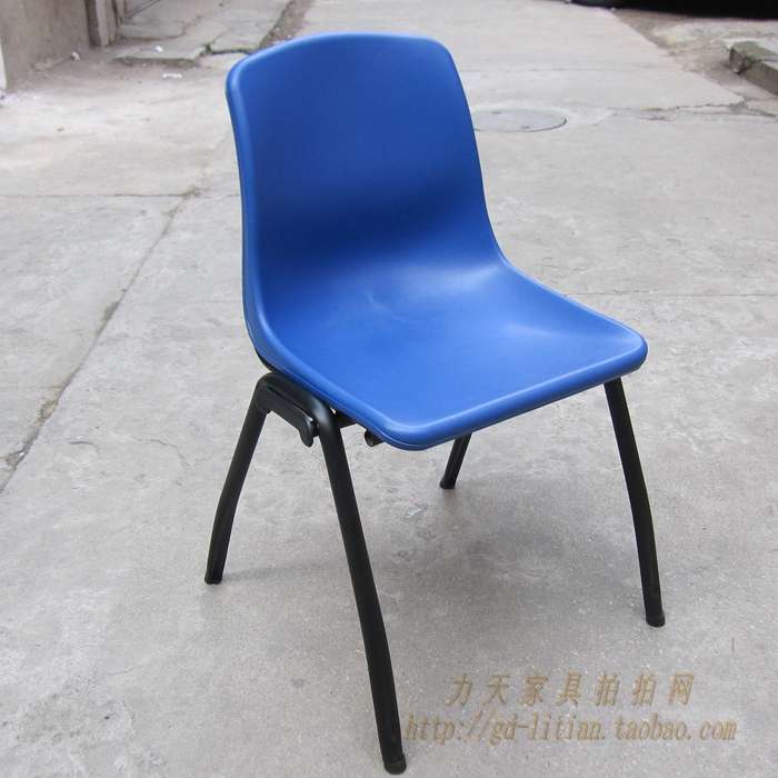 可叠放会议椅培训椅带靠背架会客椅休闲椅餐椅职员椅塑料办公椅