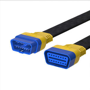 汽车检测仪OBD2延长线车载诊断电脑X431加长转换插头公对母转接线