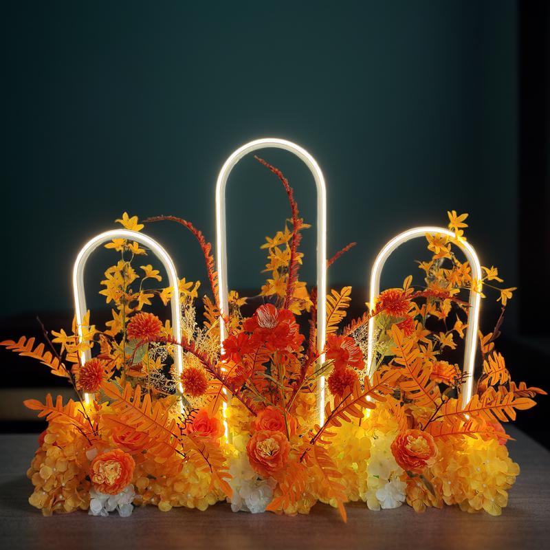 婚庆道具路引灯爱的n 次方铁艺灯光花架婚礼舞台婚礼氛围