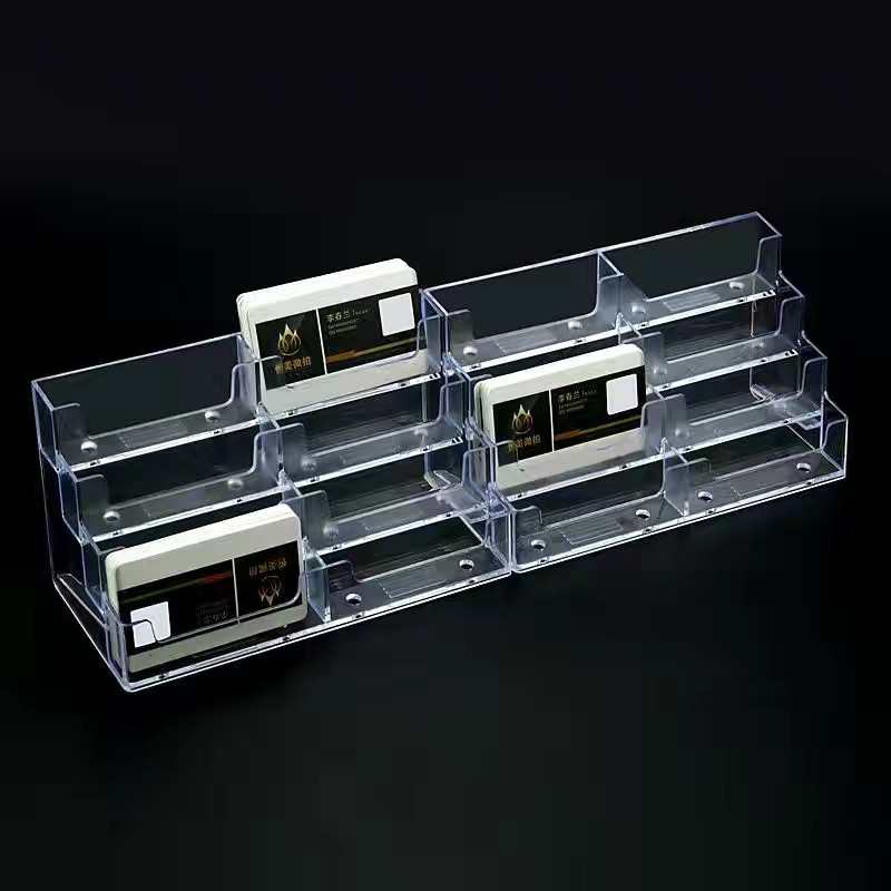 12格16格透明亚克力名片座名片盒名片卡片座名片架多层办公用品