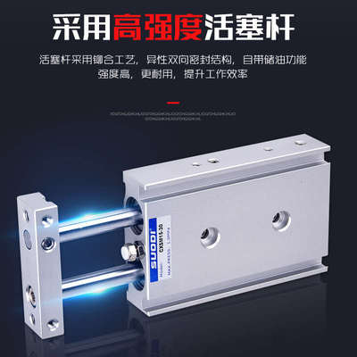 双轴双杆气缸CXSM6-10-15/20/25/32/40/50/75/100-150-200 SMC型