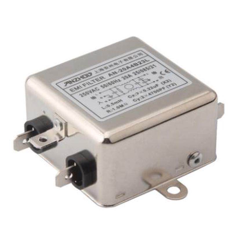 安州单相滤波器单节通用型220V/250V交流电源滤波器AN-10A 20A