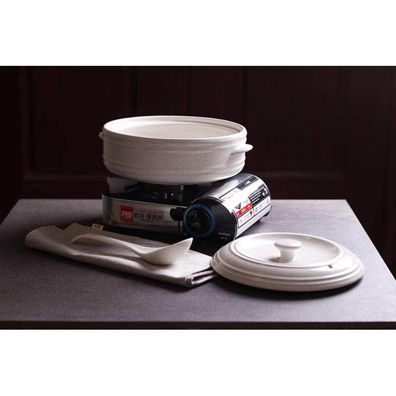 2L日式陶瓷浅汤锅 明火耐高温锂辉石砂锅熬粥煮丸子汤煲仔饭锅