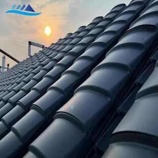 铝合金小青瓦 铝镁锰仿古金属瓦 琉璃瓦和瓦 古建徽派屋面瓦片