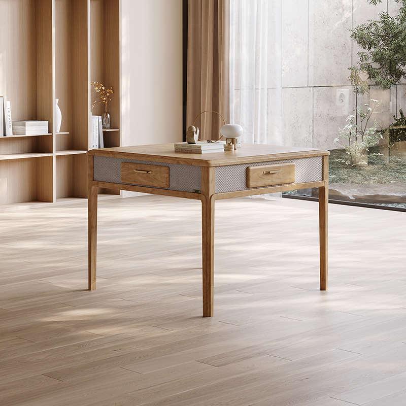 麻师傅实木麻将桌全自动家用麻将机餐桌两用一体机麻新中式原木