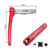 prowheel浩盟MPX11自行车山地车中空一体单盘左右曲柄GXP直装 牙盘