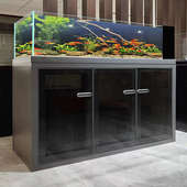 溪流缸天然原生缸创意造景生态兰寿鱼缸超白水草缸家用客厅工业风