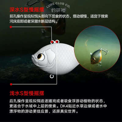 路亚发烧友大河奔流路亚饵全泳层VIB超远投竞技饵翘嘴鲈鱼黑鱼DK4