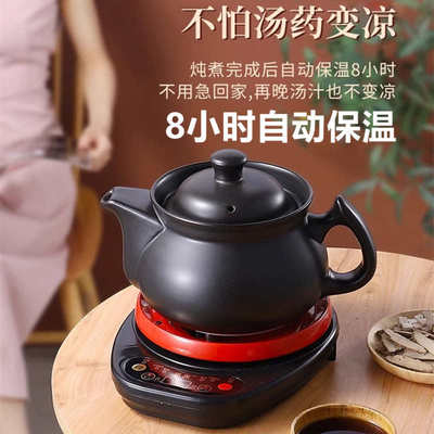 110V陶瓷养生壶煎壶大容量全自动煮中药煲汤电砂锅家用紫砂煎药
