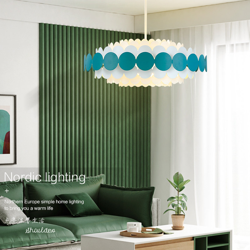 客厅灯创意个性儿童房彩色铁艺北欧灯具温馨艺术设计浪漫餐厅吊,家装灯饰光源,餐厅/卧室/书房吸顶灯,淘宝优惠券,粉丝福利购,淘宝优惠卷