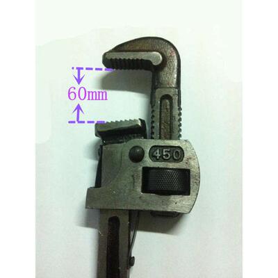 承德棒槌山管钳重型管用英式厂家钳18管国营管/450mm钳承德寸钳老