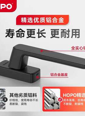 HOPO卫生间阳台平开断桥铝窗户把手实心加厚柄五金配件AH207