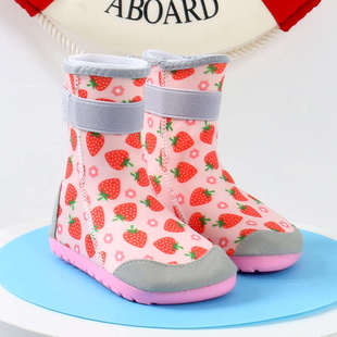 儿童沙滩鞋防滑防割伤游泳潜水袜鞋宝宝婴儿高筒涉水冲浪赶海水鞋