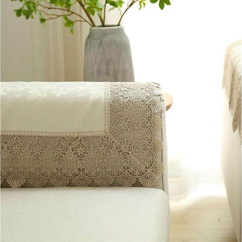 欧式四季沙发巾靠背蕾丝布艺沙发扶手巾防滑组合沙发后背巾全盖布