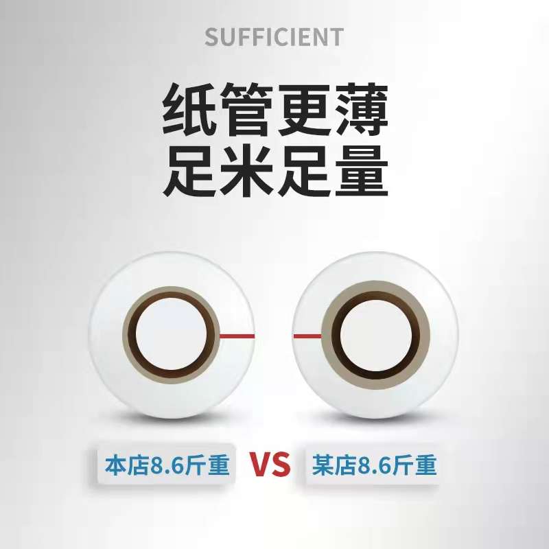 缠绕膜拉伸膜保护膜塑料薄膜透明大卷工业保鲜膜包装膜打包膜批发