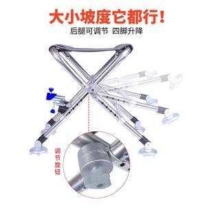 新款小型钓椅不锈钢马扎全地形钓椅便携式钓鱼凳多功能折叠小钓椅