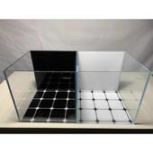 新汉江鱼缸背景贴纸水草造景缸背景纸黑白格背景画纯黑纯白贴画