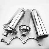 卫生级管道过滤器不锈钢直通式 目100过滤网304过滤机快白酒 滤芯装