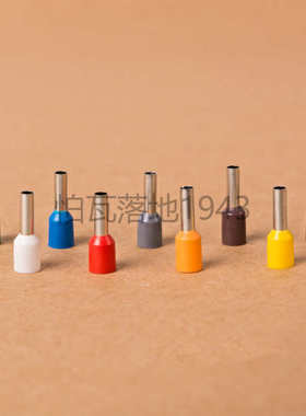 E2510 欧式端子冷压 插针管型端子接线端子铜鼻子 针型端子1000只