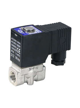 亚德客气动水管2S电磁阀控制器电子水阀220v常闭24v开关电动12v