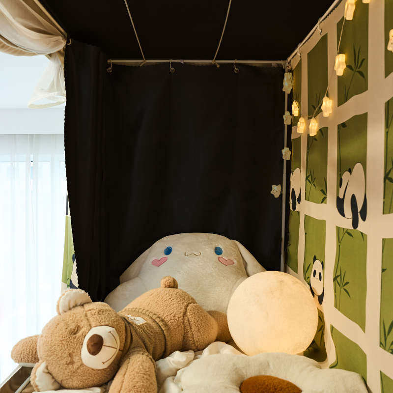 上铺专用学生宿舍强遮光床帘蚊帐一体式寝室上下铺全包封闭遮挡帘,床上用品,床幔,淘宝优惠券,粉丝福利购,淘宝优惠卷