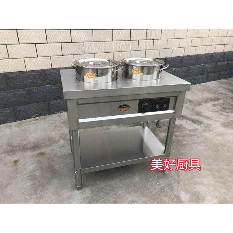 商用加厚不锈钢保温粥车汤桶车保温售饭台粥车早餐流动摆摊快餐车