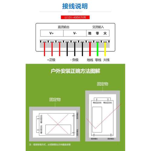 J-5V-350W工程亮化防雨专用开关电源70A灯箱LED发光字广告变压器