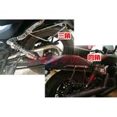 龙嘉V途V霸奔达250摩托车通用改装 复古边包防护支架边箱挂包挂箱