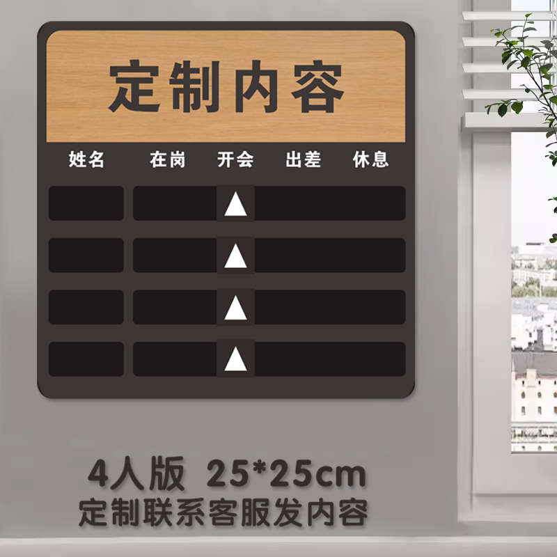 公司员工科室政府信息部门去向力门牌牌办公室人员牌牌定制亚克