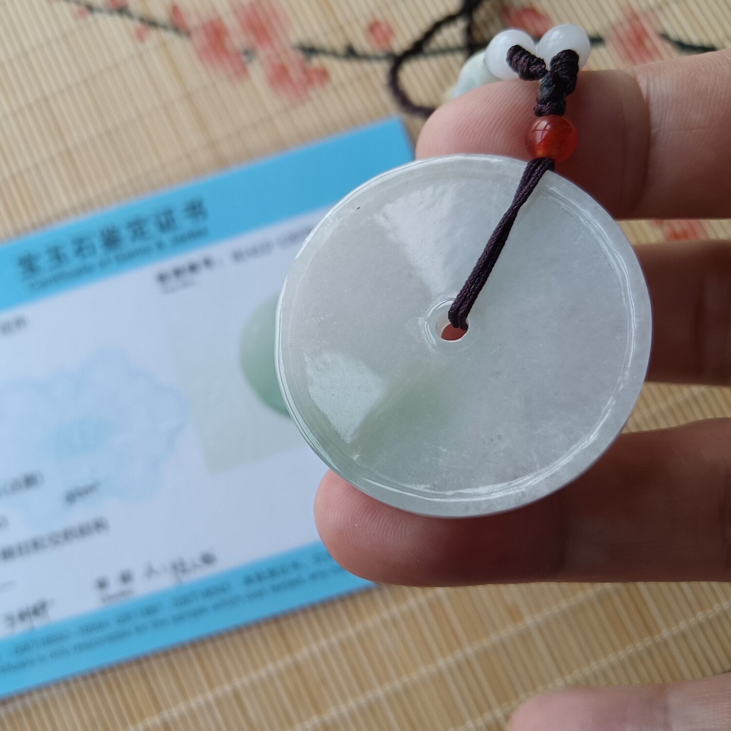 A货翡翠吊坠项坠挂件怀古平安扣