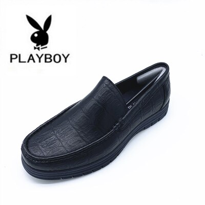 花花公子新款男鞋特大码皮鞋45码46码软皮软底休闲鞋PB32315141