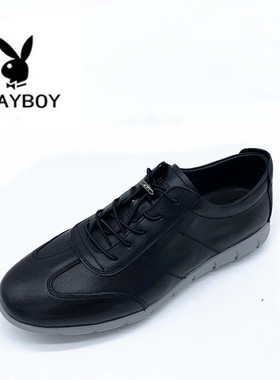 花花公子男鞋2019春季新款正品韩版男士休闲鞋真皮男单鞋驾车鞋子
