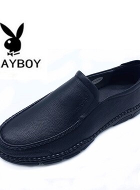 花花公子男鞋2020秋季新款英伦休闲真皮鞋PA39420075 PA39420076