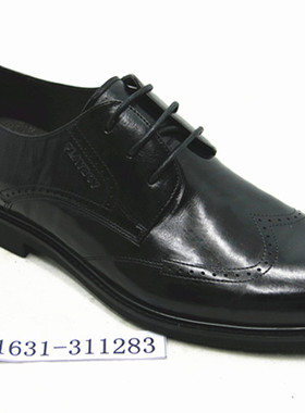 花花公子男鞋真皮商务尖头正装低帮单鞋婚鞋子1631-311283 311284