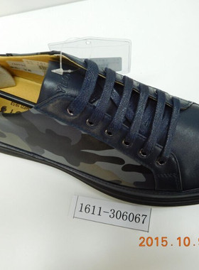 花花公子男鞋真皮韩版休闲潮流潮男皮鞋单鞋子1611-306066 306067