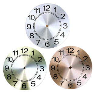 PVC表盘钟表数字盘铝制石英钟盘机芯挂钟DIY配件学生手工材料新品