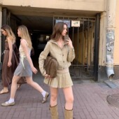 外套 KERNEL 百褶裙 休闲洗水做旧工装 连帽短款 COSMOS 里昂唱片行