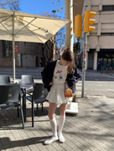 KERNEL 半身裙 芭蕾风蕾丝蛋糕裙拼接蝴蝶结短款 COSMOS 哥本少女