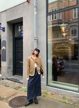 KERNEL COSMOS 可可玛德琳 法式通勤休闲假两件撞色短款西服