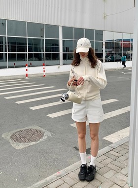 KERNEL COSMOS 百搭休闲慵懒运动博主风简约立领卫衣外套