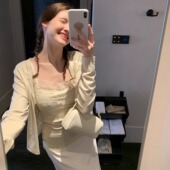 KERNEL 套装 COSMOS蕾丝手札 夏日呼吸感蕾丝吊带冰凉防晒针织开衫