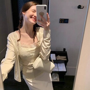 套装 夏日呼吸感蕾丝吊带冰凉防晒针织开衫 COSMOS蕾丝手札 KERNEL