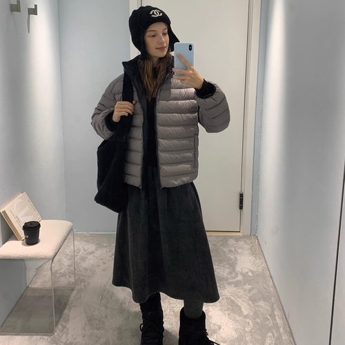 果核宇宙双面穿撞色排骨羽绒服